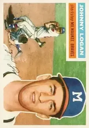 1956 Topps #136 Johnny Logan