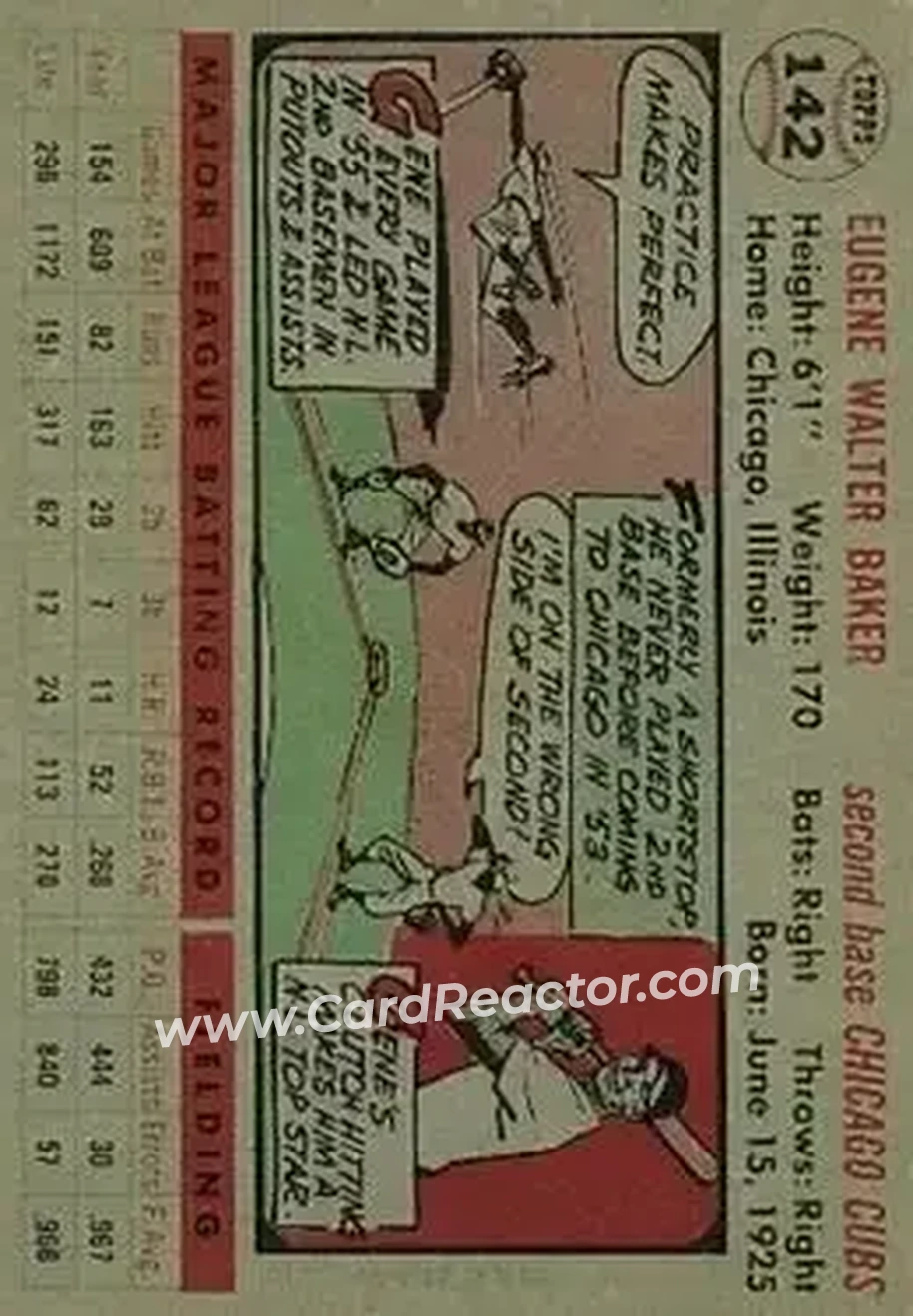 Back of Gene Baker