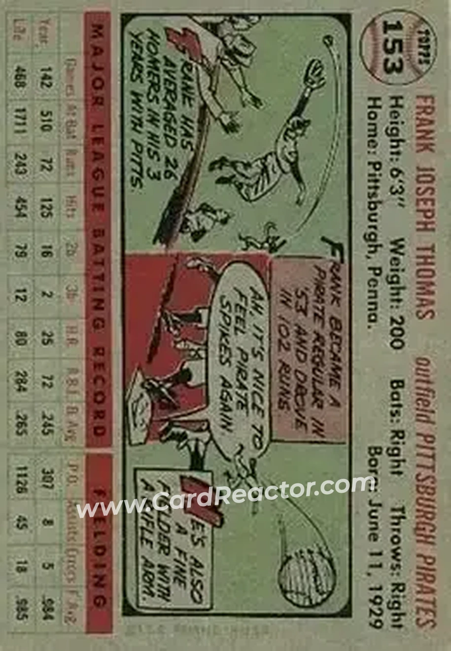 Back of Frank Thomas