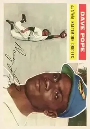 1956 Topps #154 Dave Pope