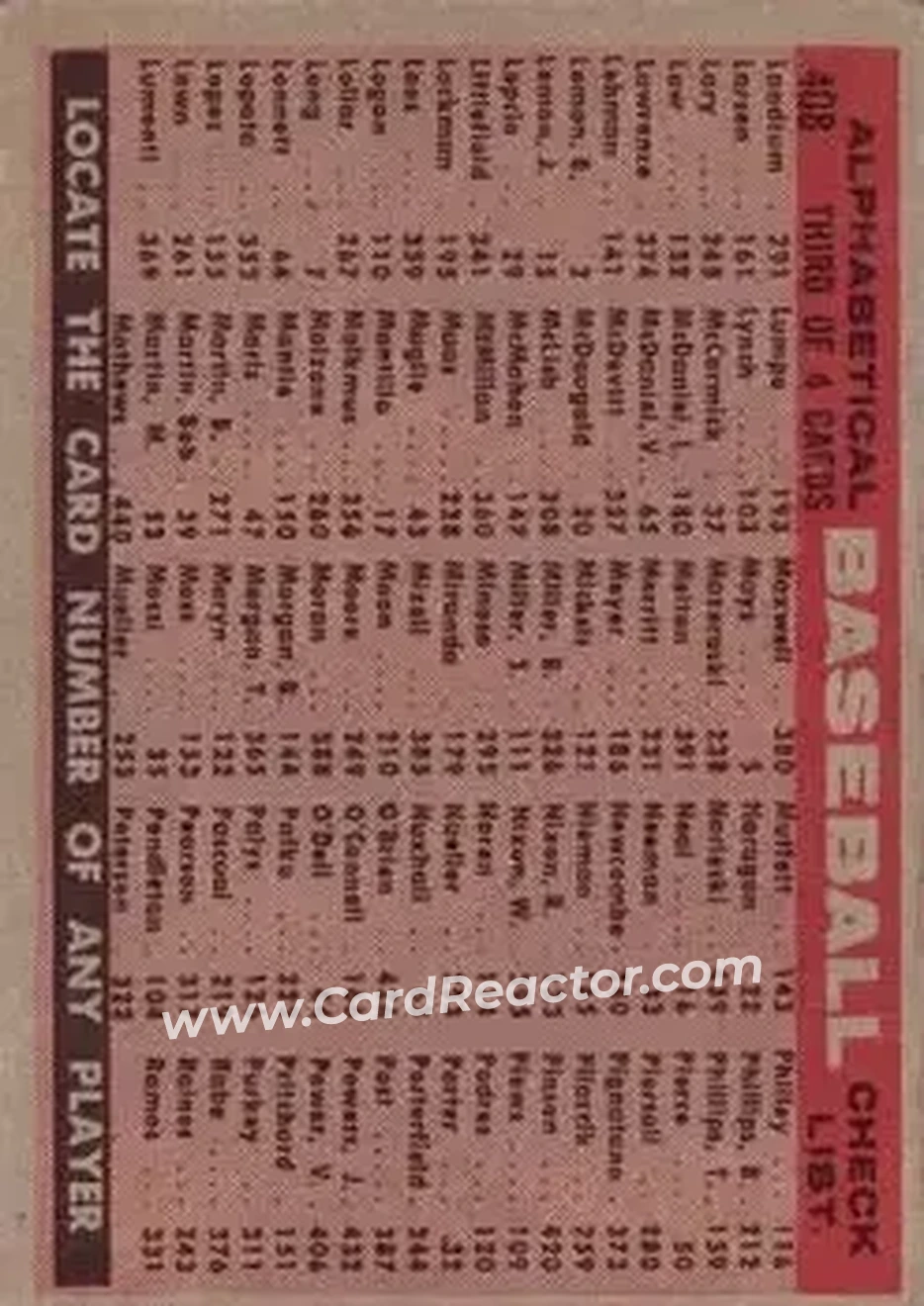 Back of Card #408