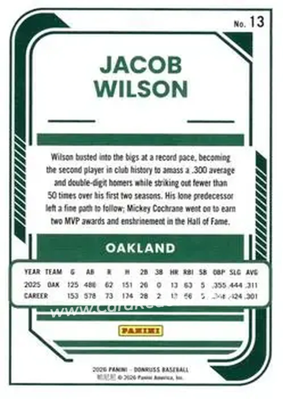 Back of Jacob Wilson