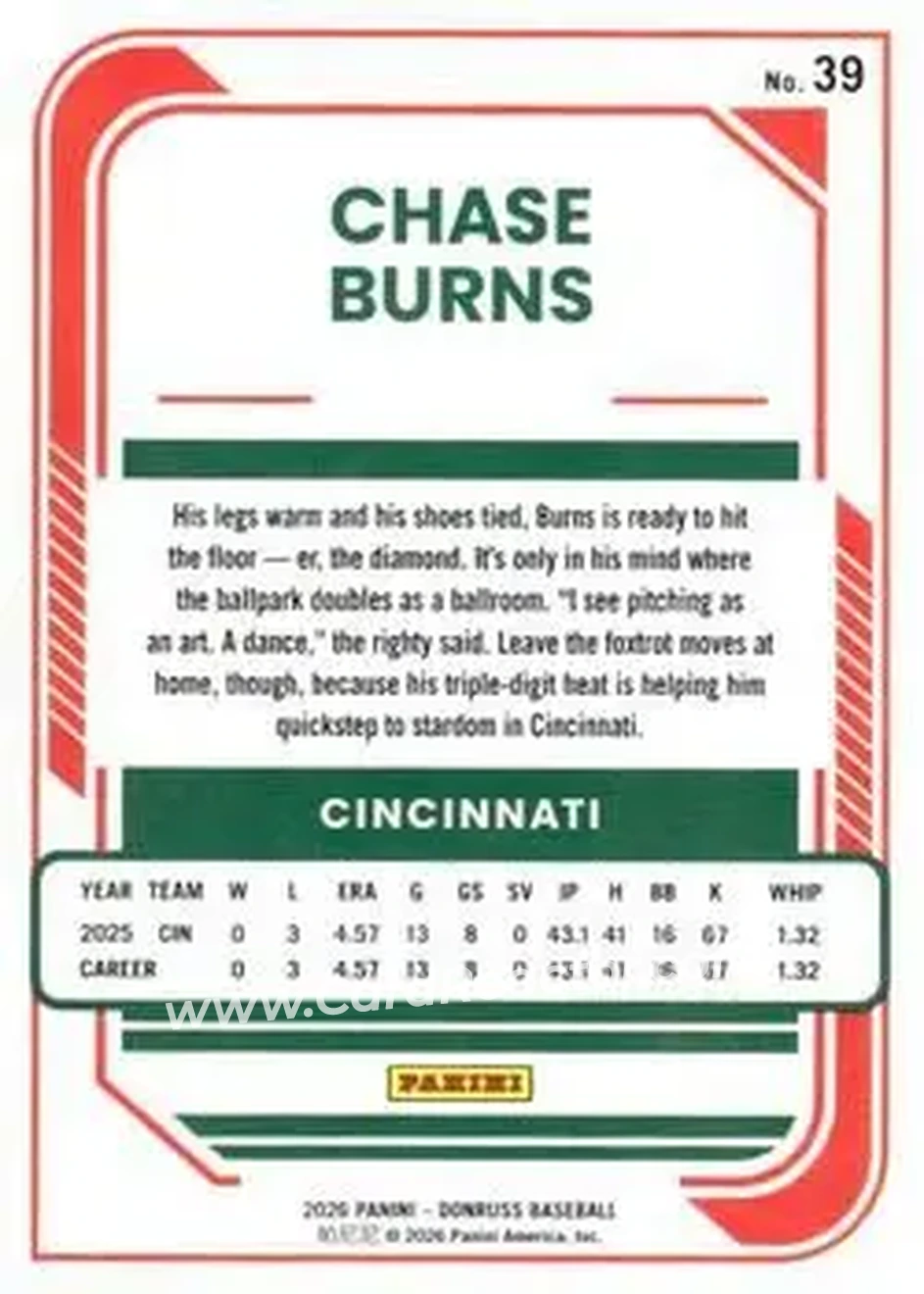Back of Chase Burns