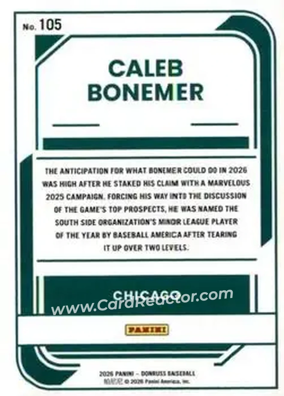 Back of Caleb Bonemer