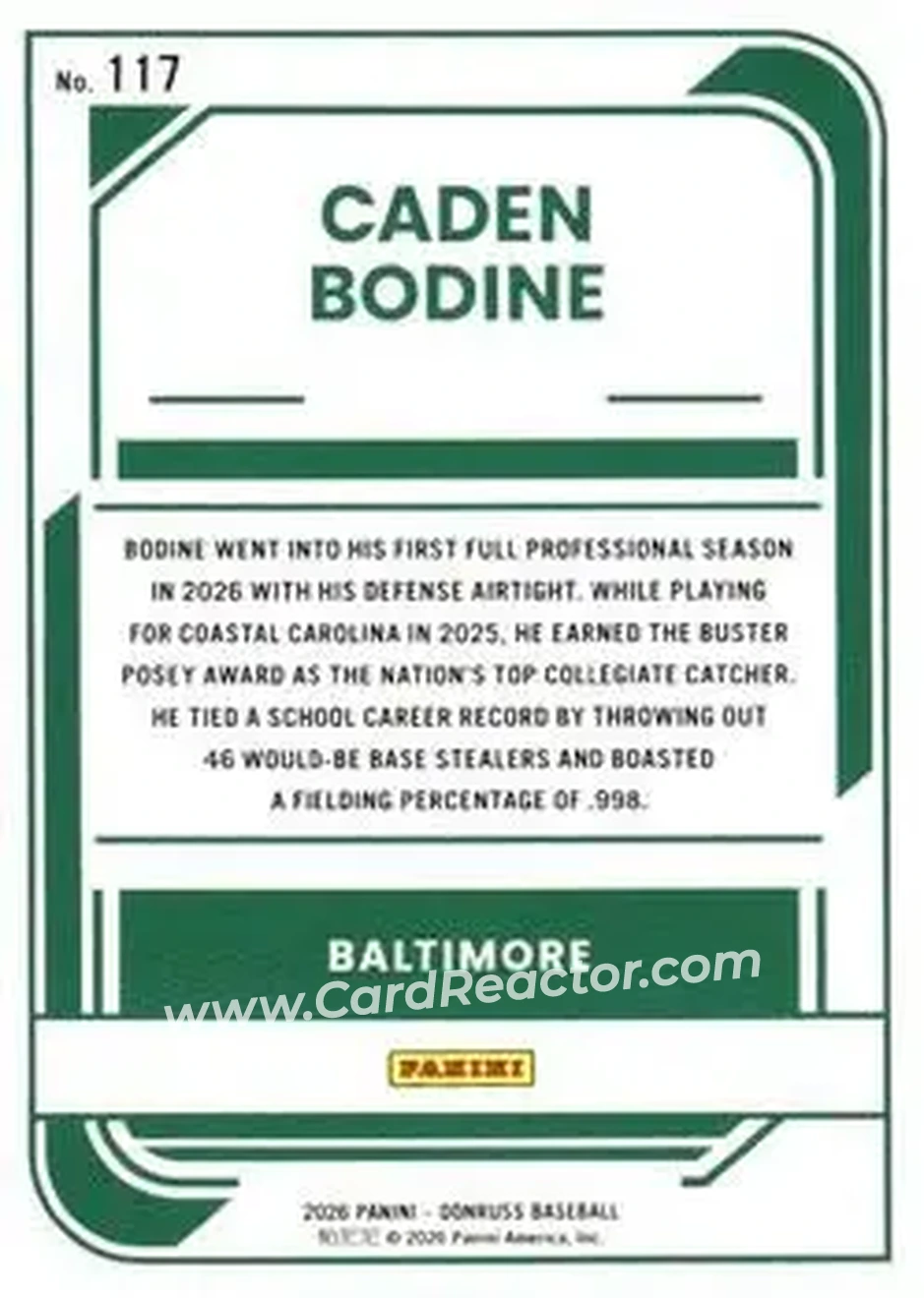Back of Caden Bodine