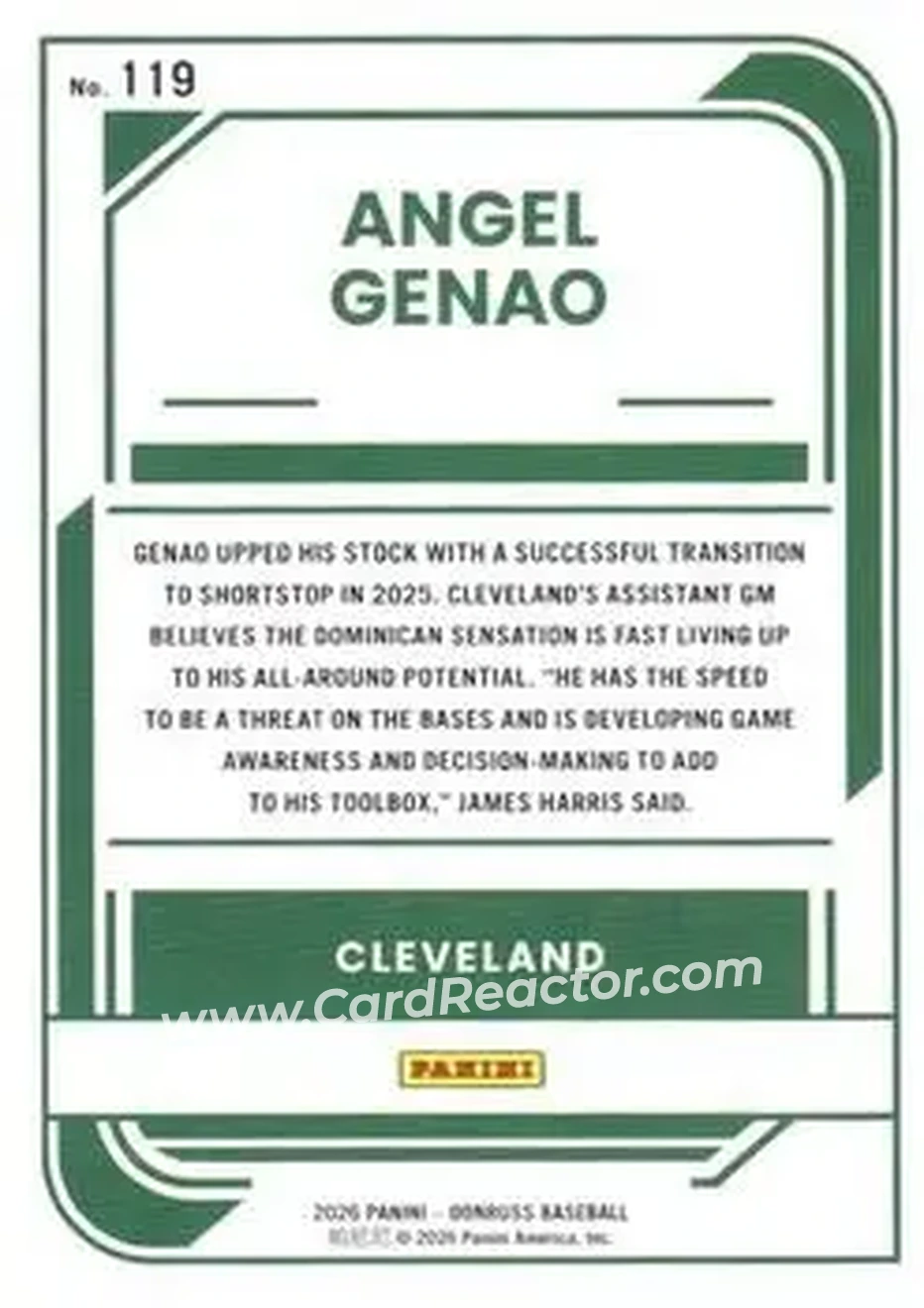 Back of Angel Genao