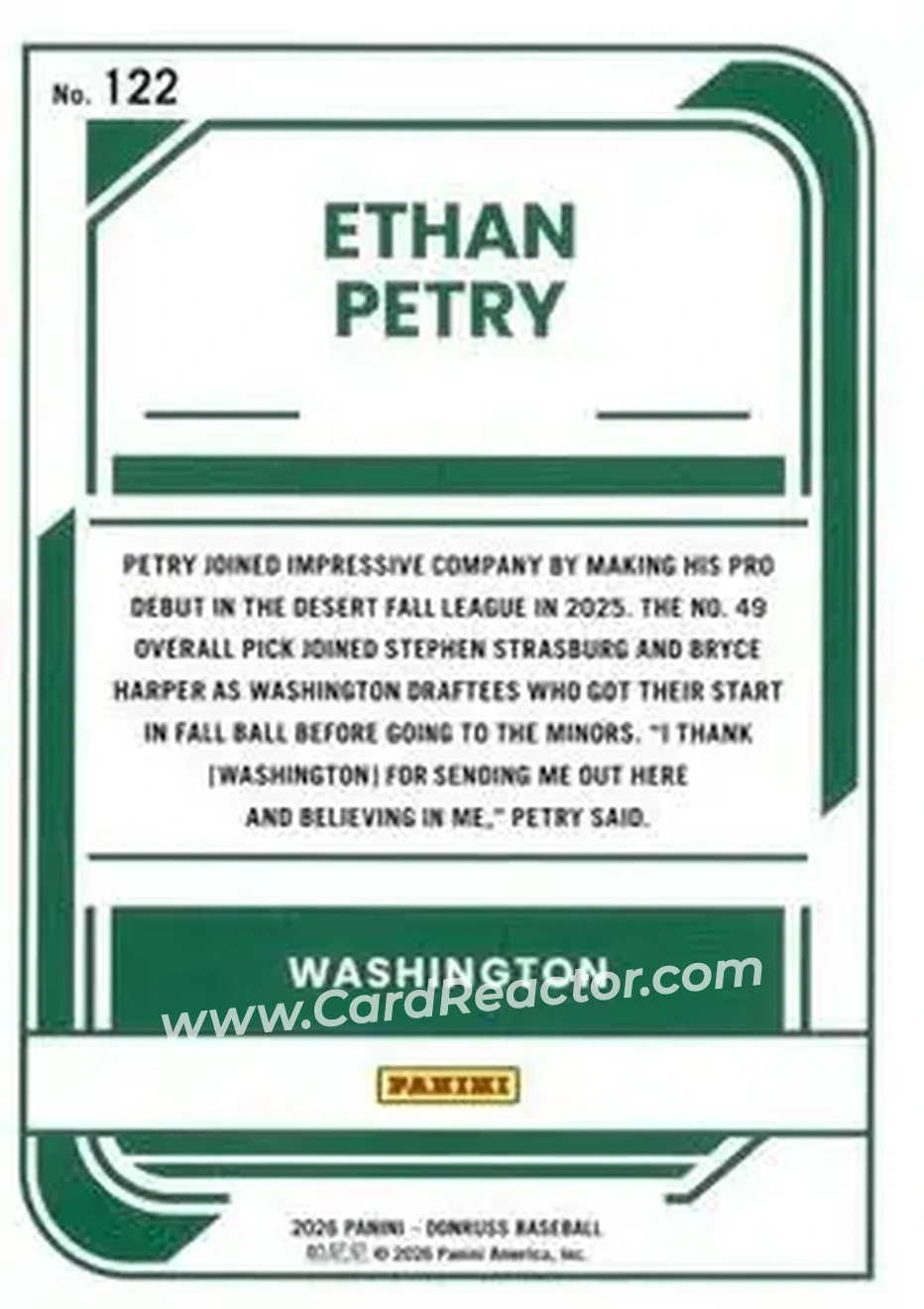Back of Ethan Petry