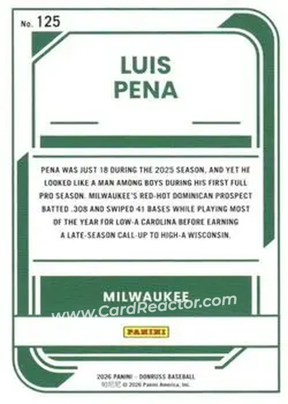 Back of Luis Peña
