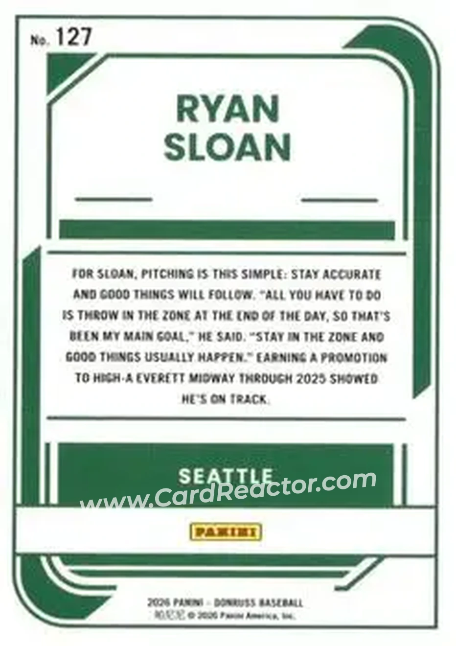Back of Ryan Sloan