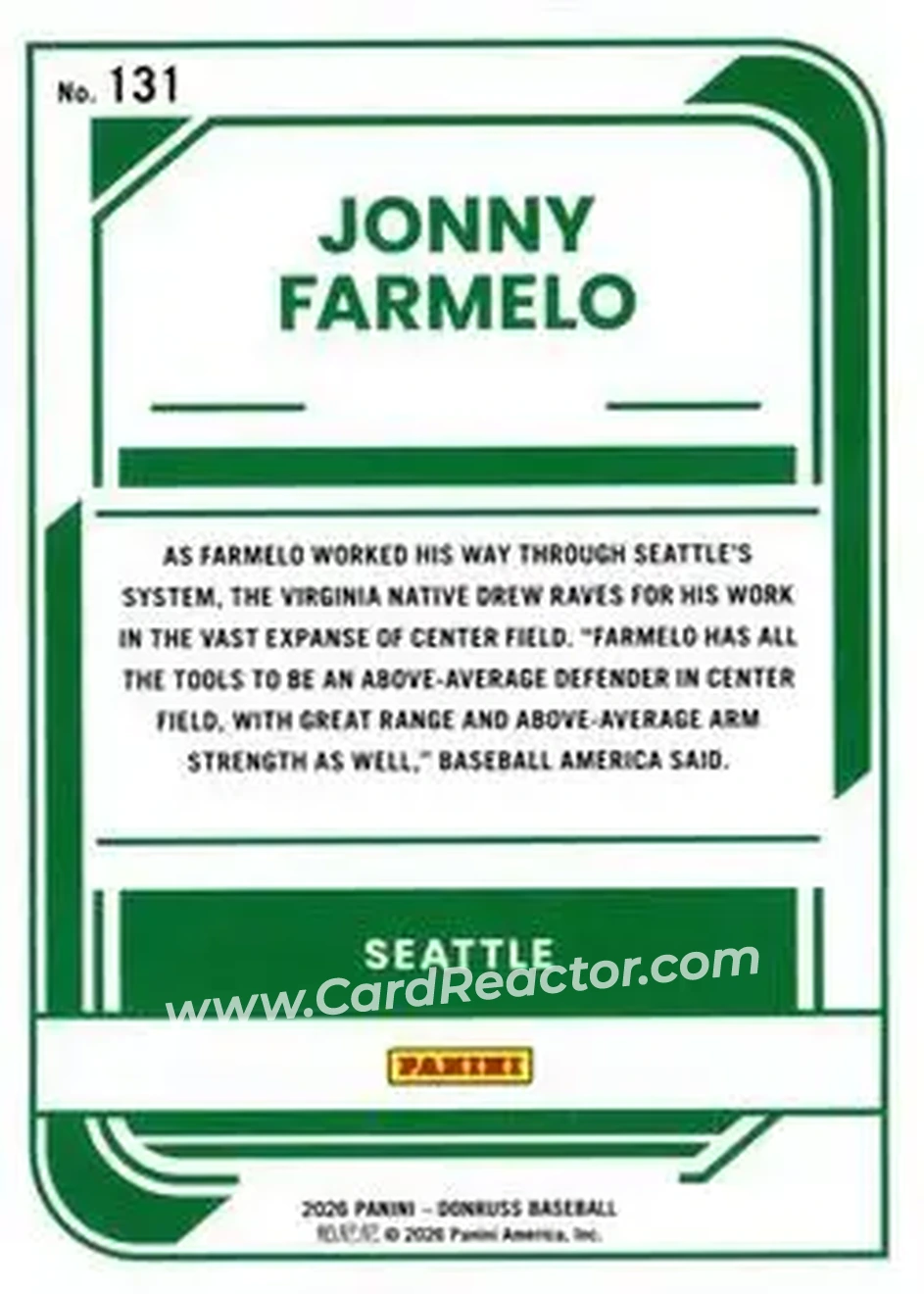 Back of Jonny Farmelo