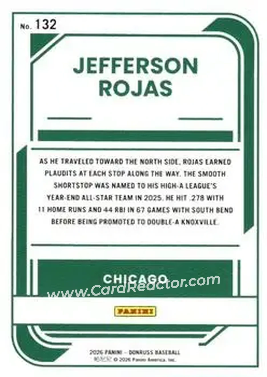 Back of Jefferson Rojas