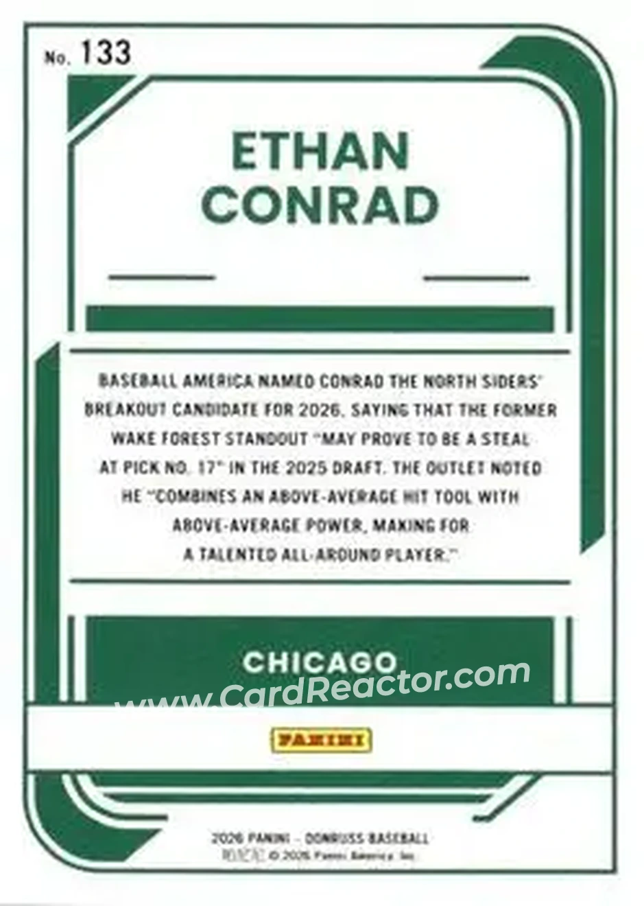Back of Ethan Conrad