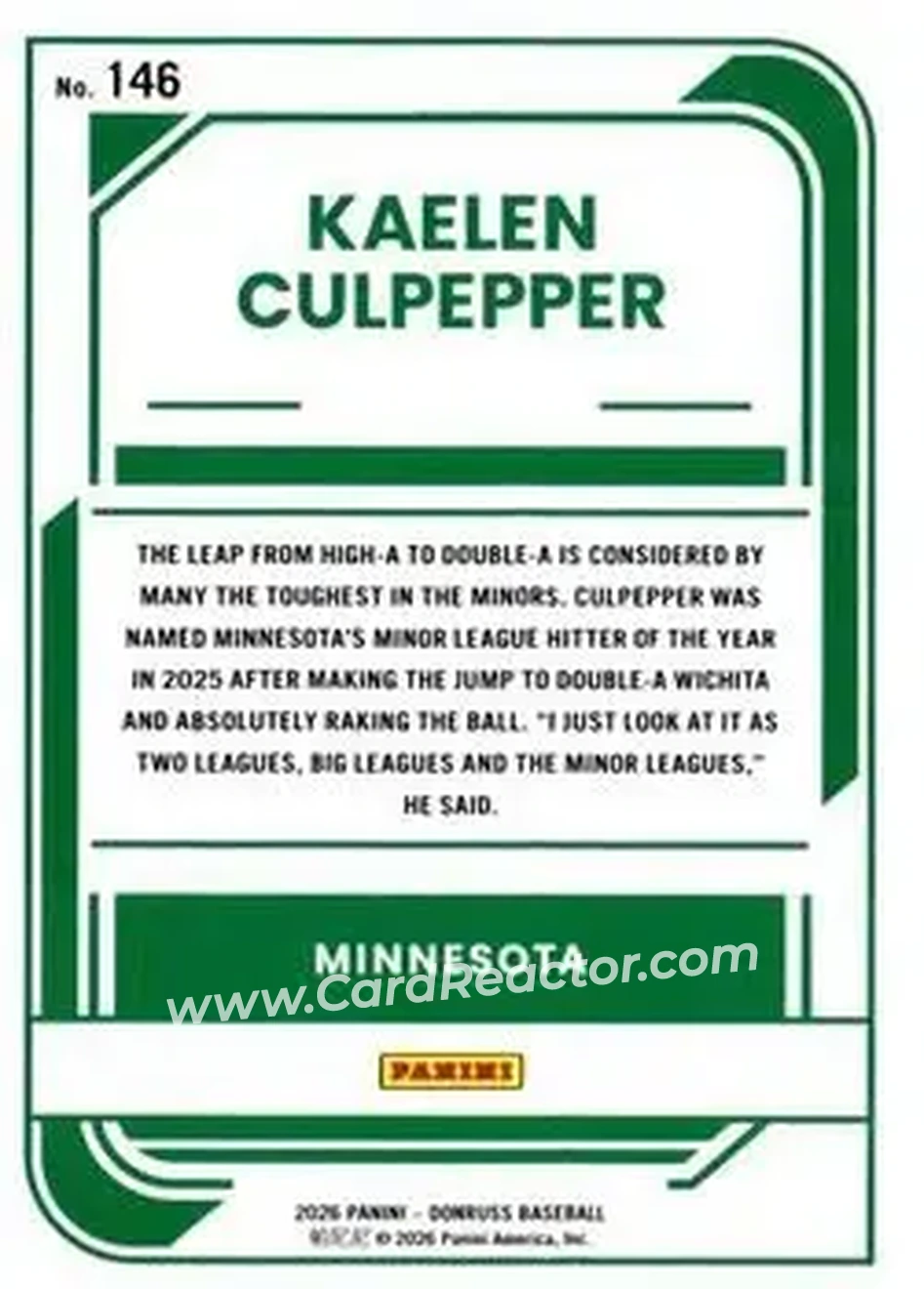 Back of Kaelen Culpepper