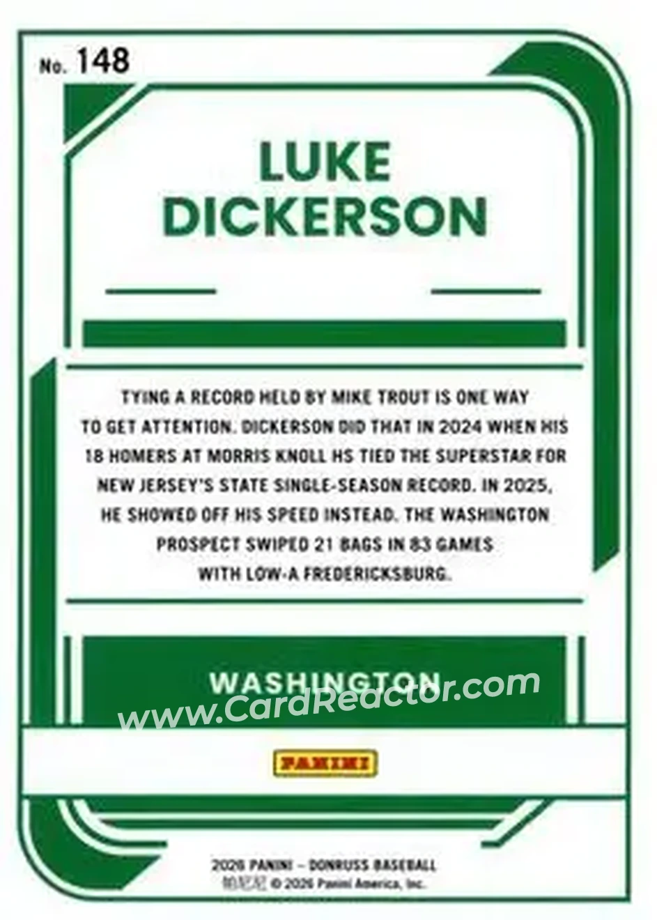 Back of Luke Dickerson