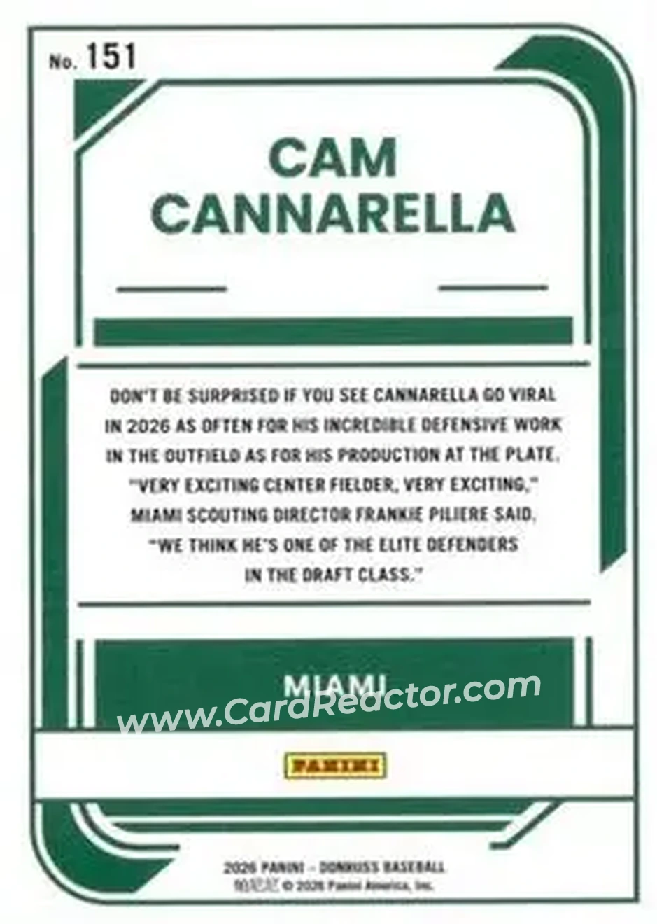 Back of Cam Cannarella