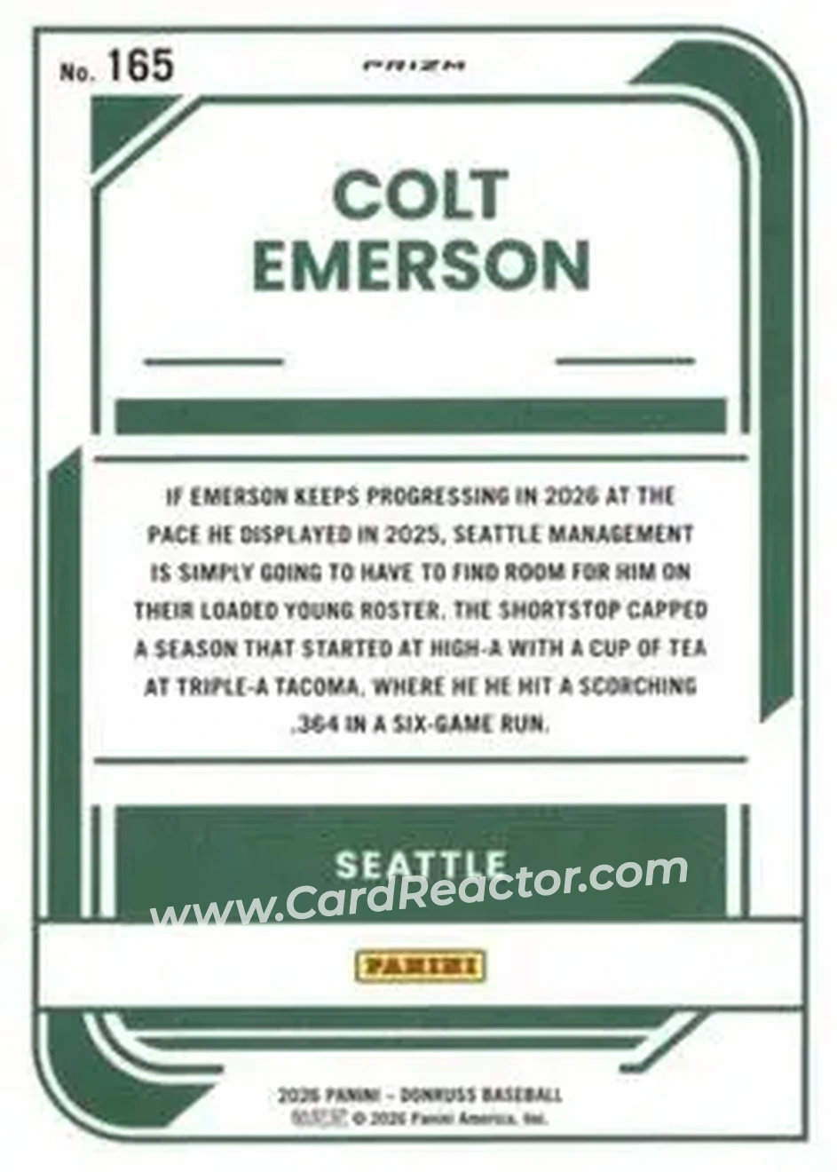 Back of Colt Emerson