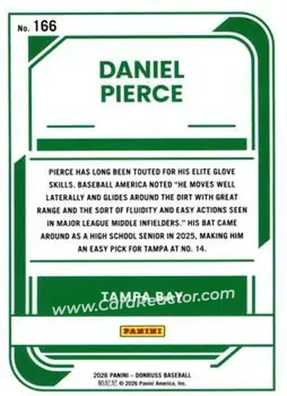 Back of Daniel Pierce