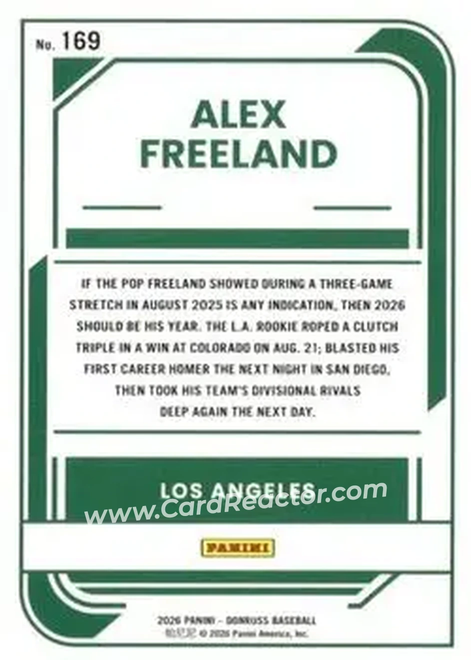 Back of Alex Freeland