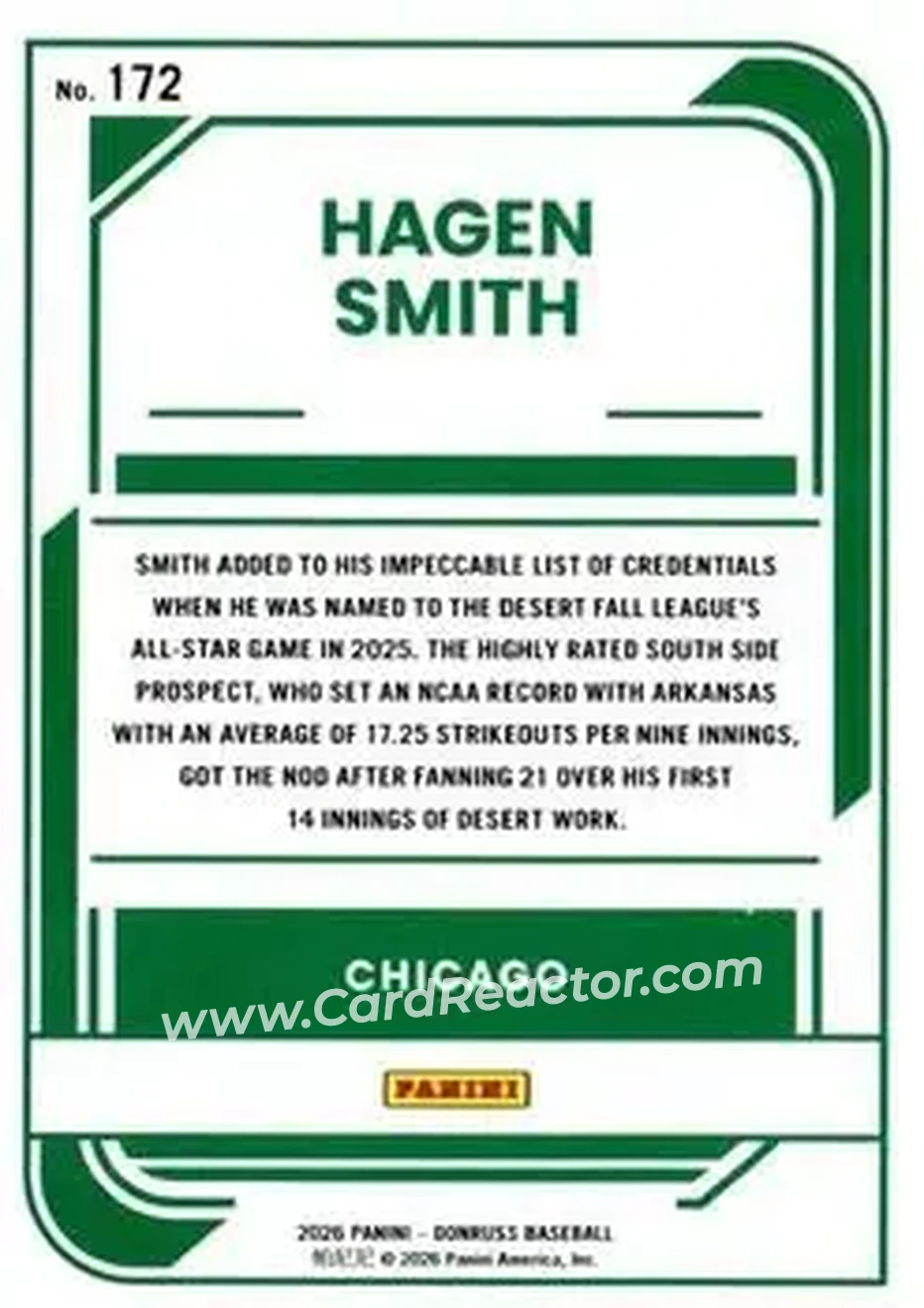 Back of Hagen Smith