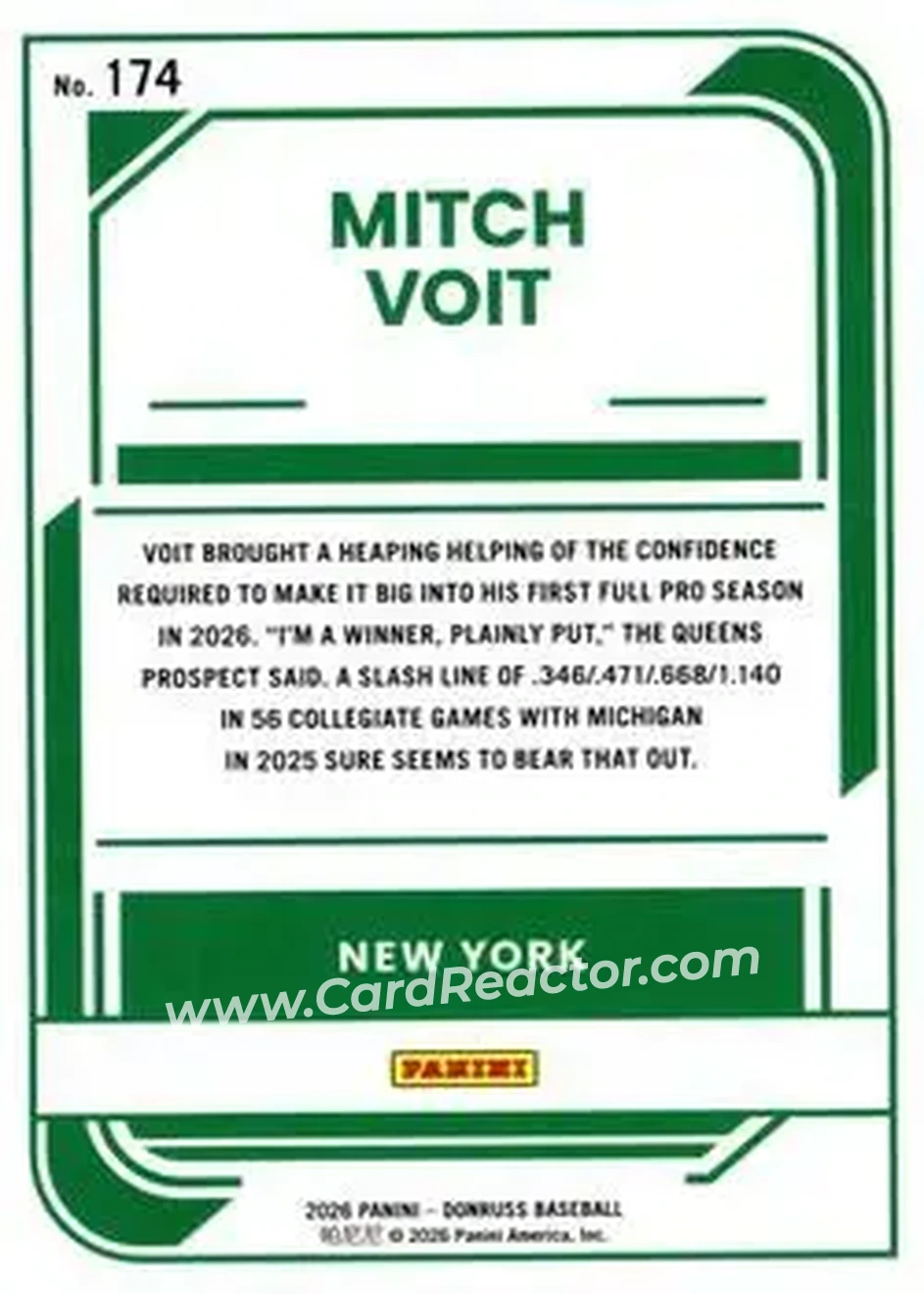 Back of Mitch Voit