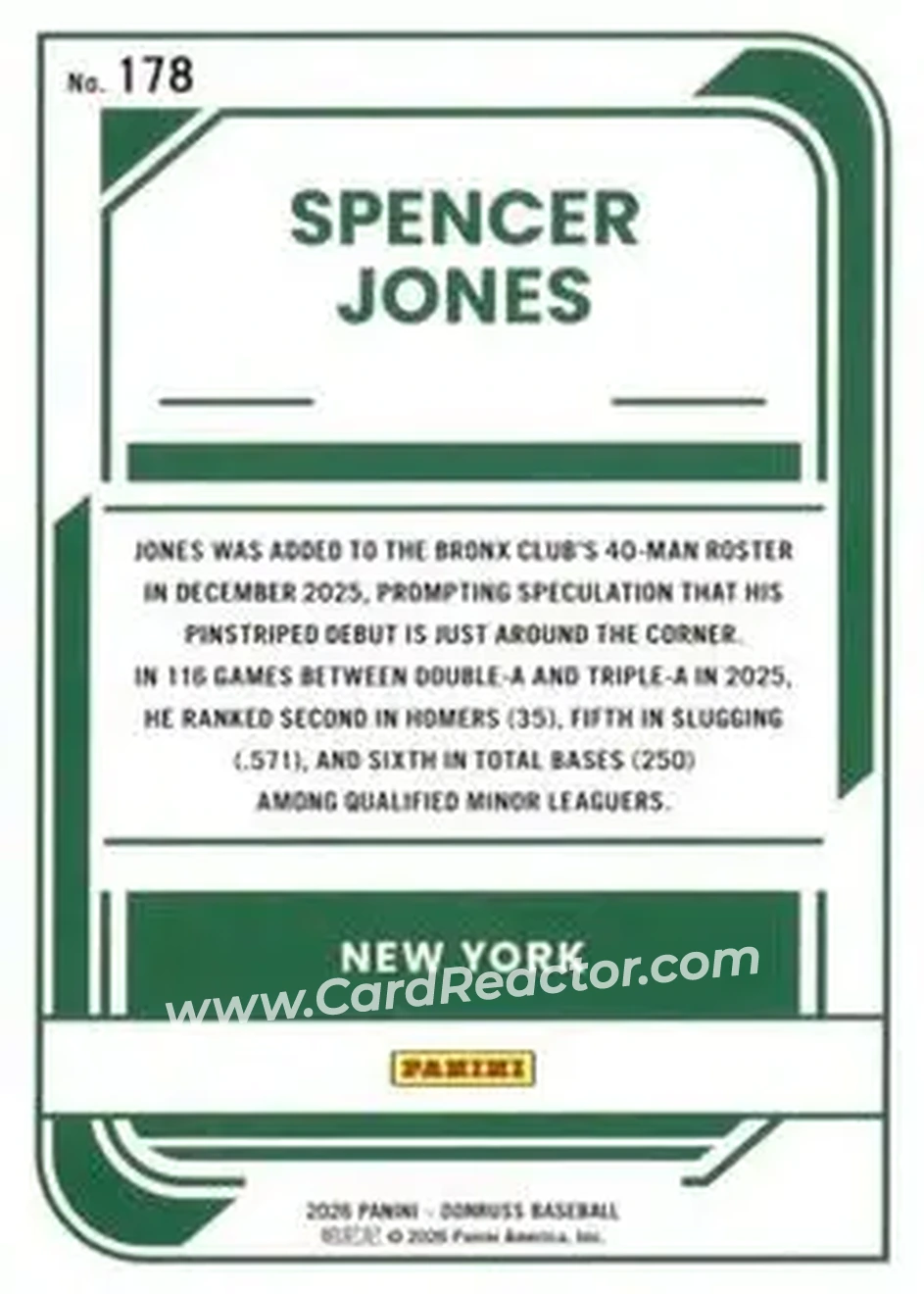 Back of Spencer Jones