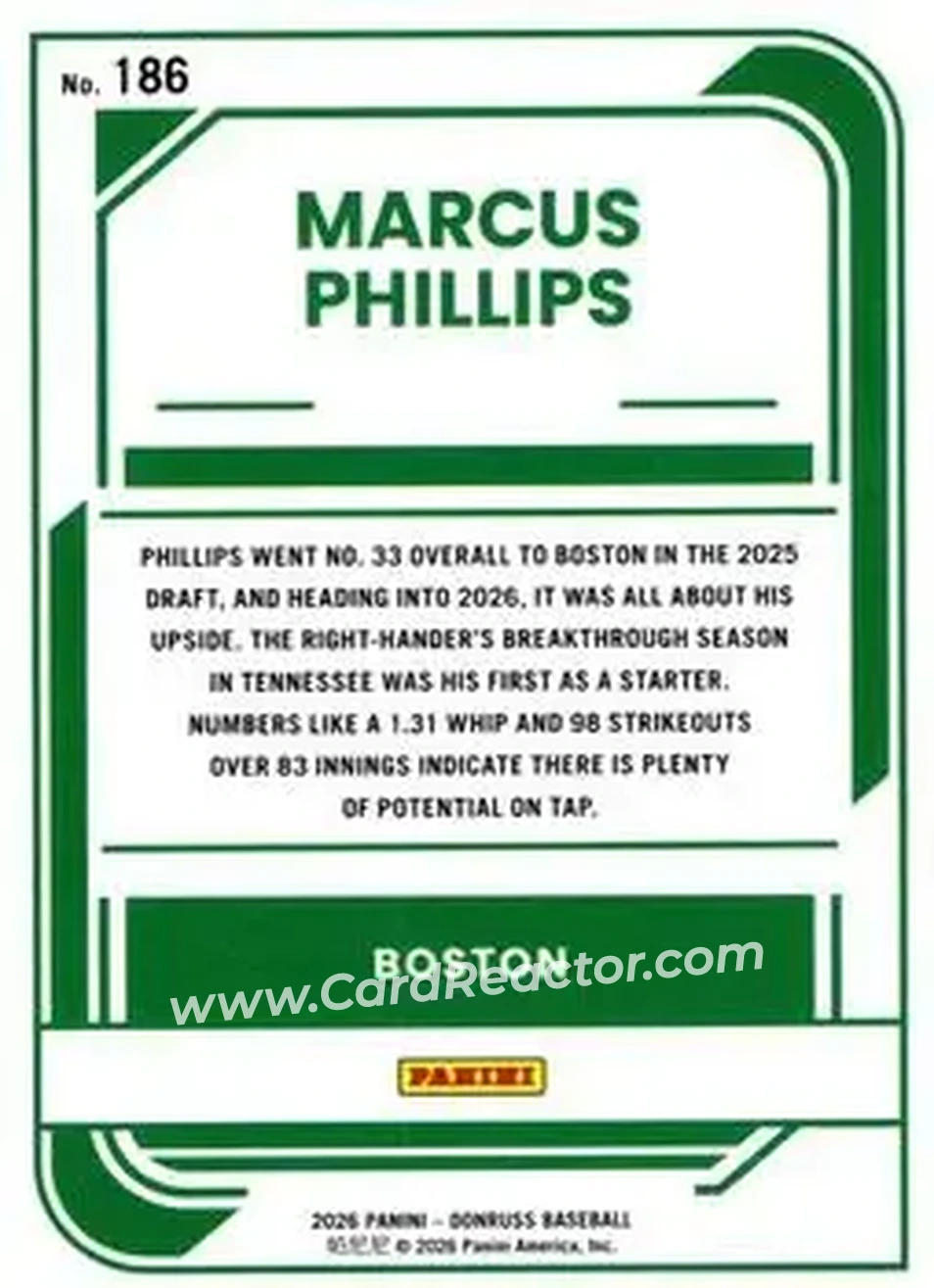 Back of Marcus Phillips