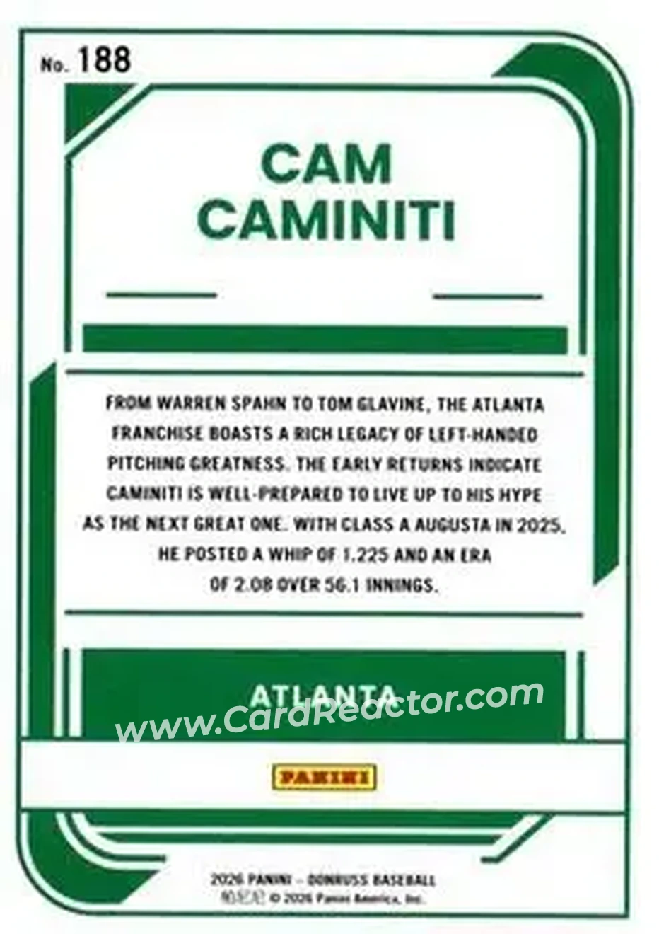 Back of Cam Caminiti