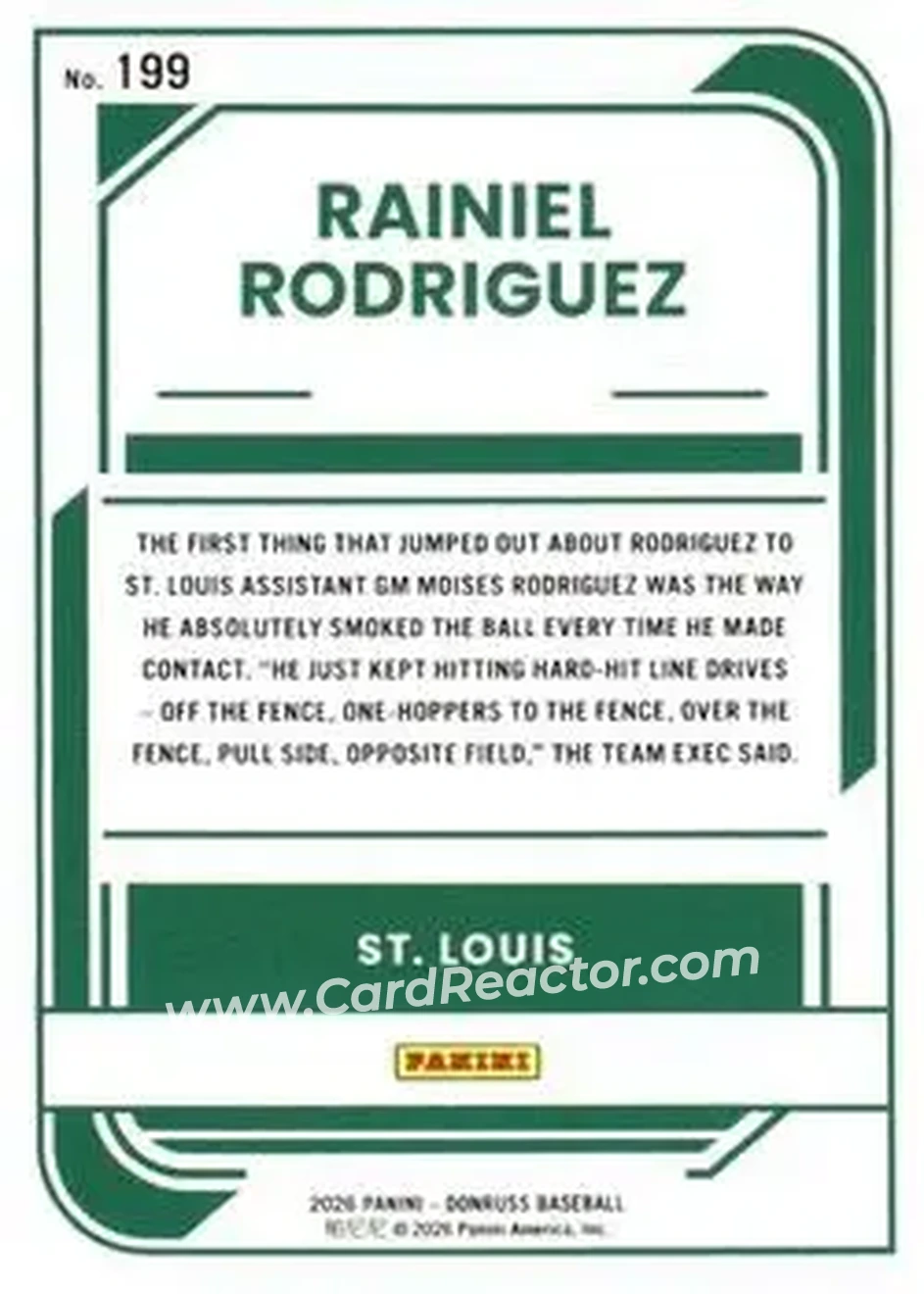Back of Rainiel Rodriguez