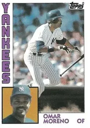 1984 Topps #16 - Omar Moreno - New York Yankees