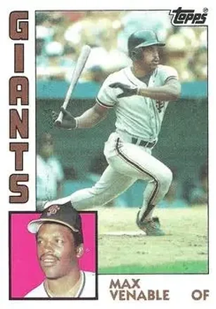 1984 Topps #58 Max Venable