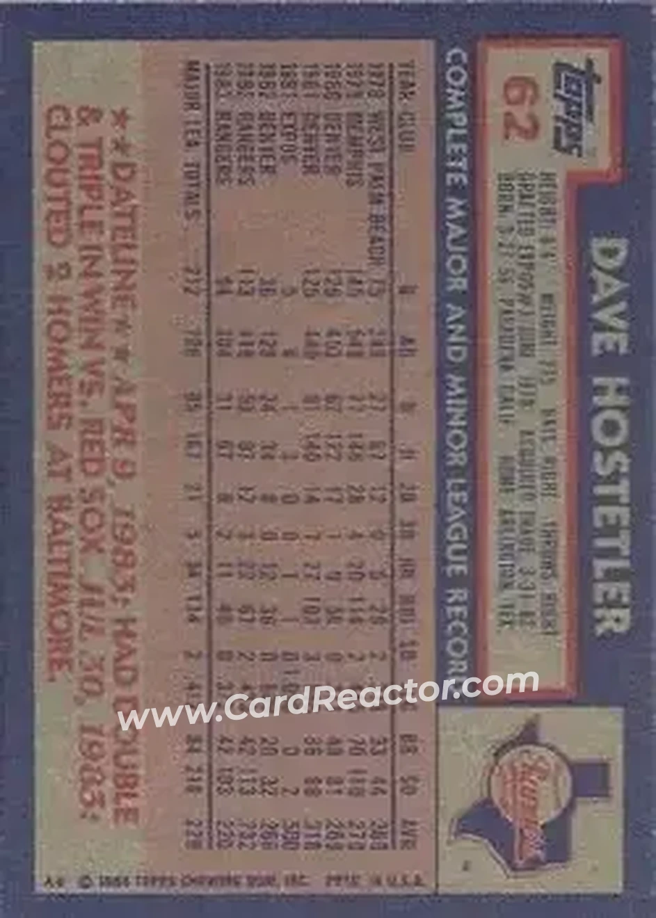 Back of Dave Hostetler