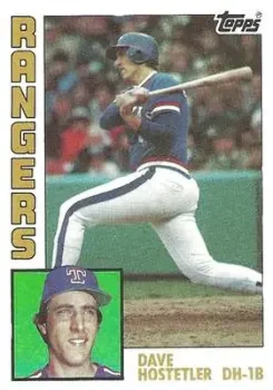 1984 Topps #62 Dave Hostetler