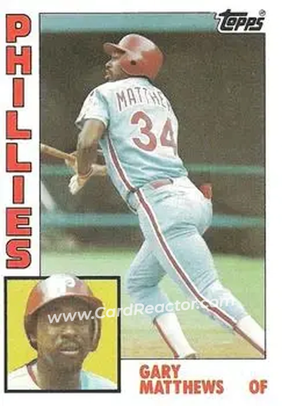 Front of Gary Matthews