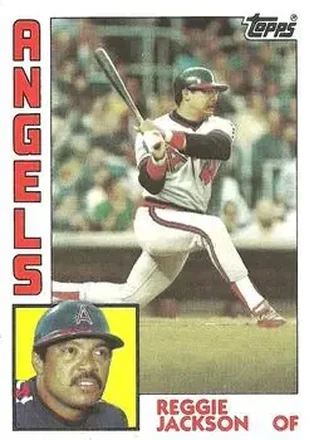 1984 Topps #100 Reggie Jackson (b.1946 OF)