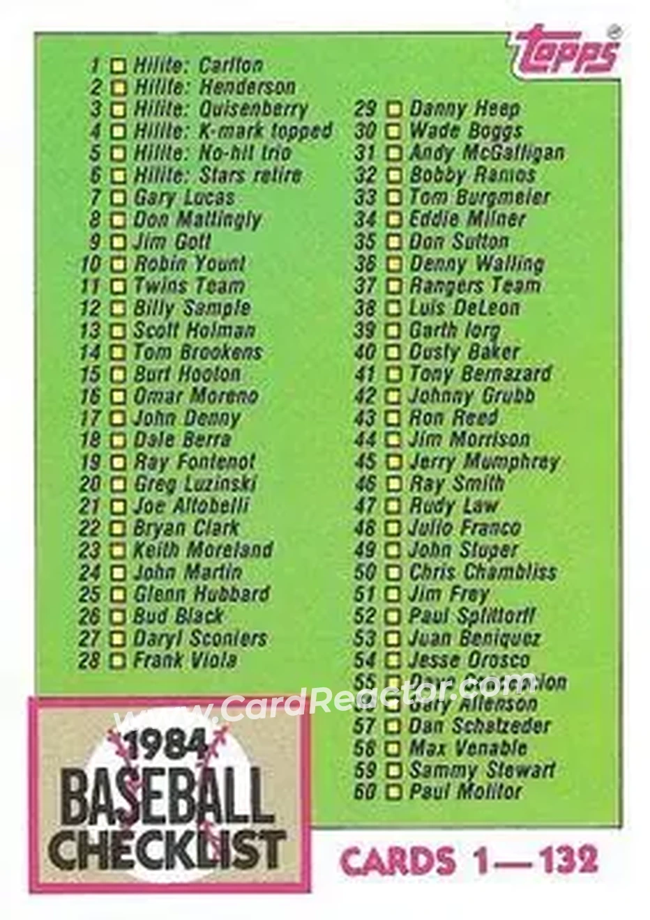Front of Card #114