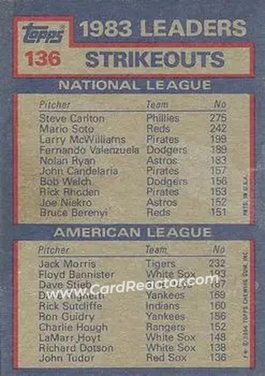 Back of Card #136