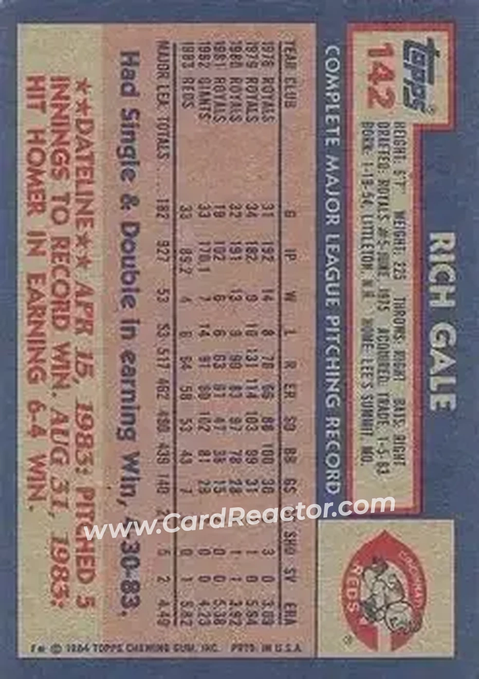Back of Rich Gale