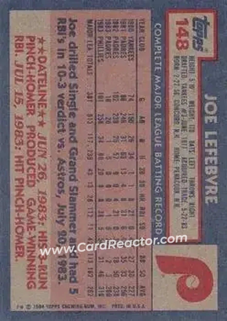 Back of Joe Lefebvre