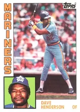1984 Topps #154 Dave Henderson
