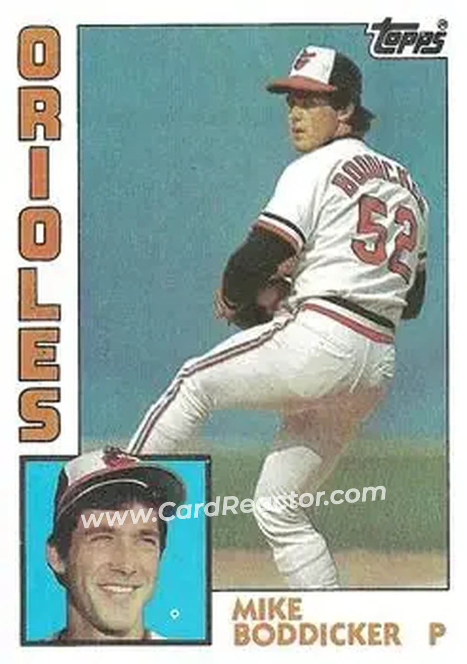 Front of Mike Boddicker