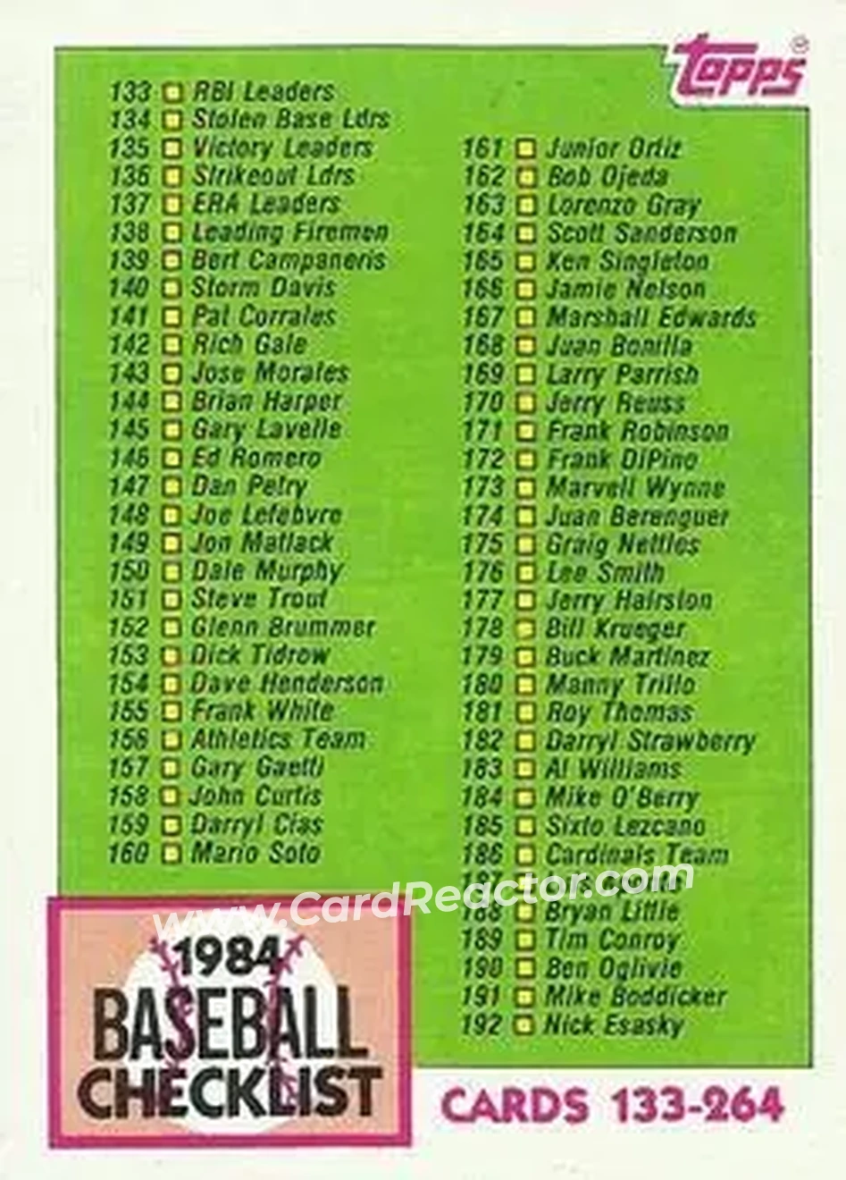 Front of Card #233