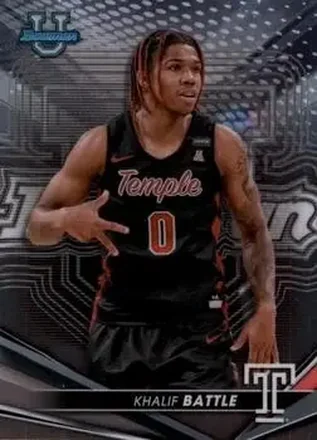 2022-23 Bowman University Best #7 Khalif Battle