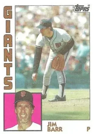 1984 Topps #282 Jim Barr