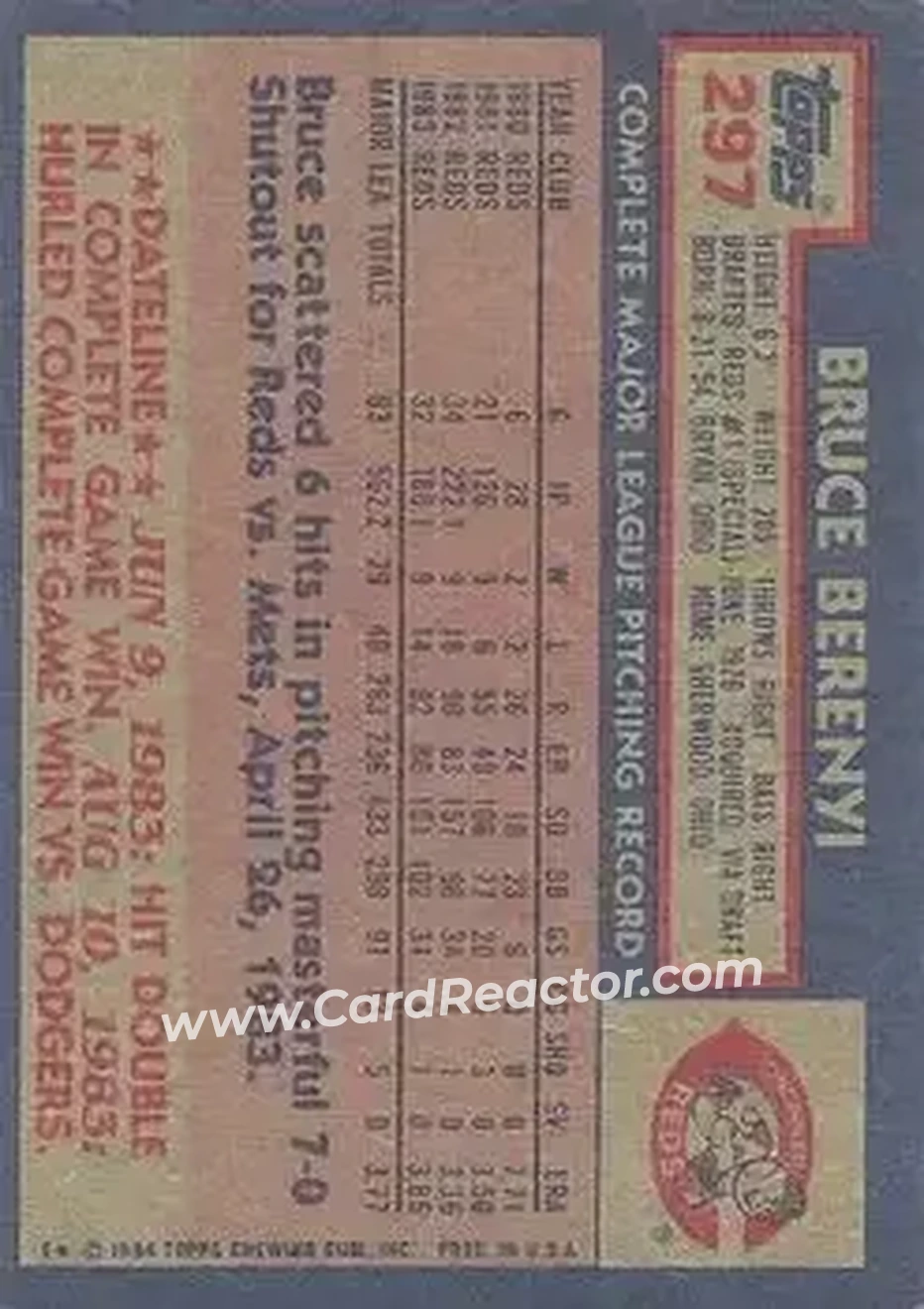 Back of Bruce Berenyi