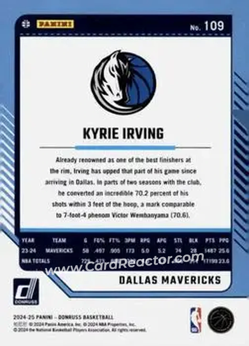 Back of Kyrie Irving
