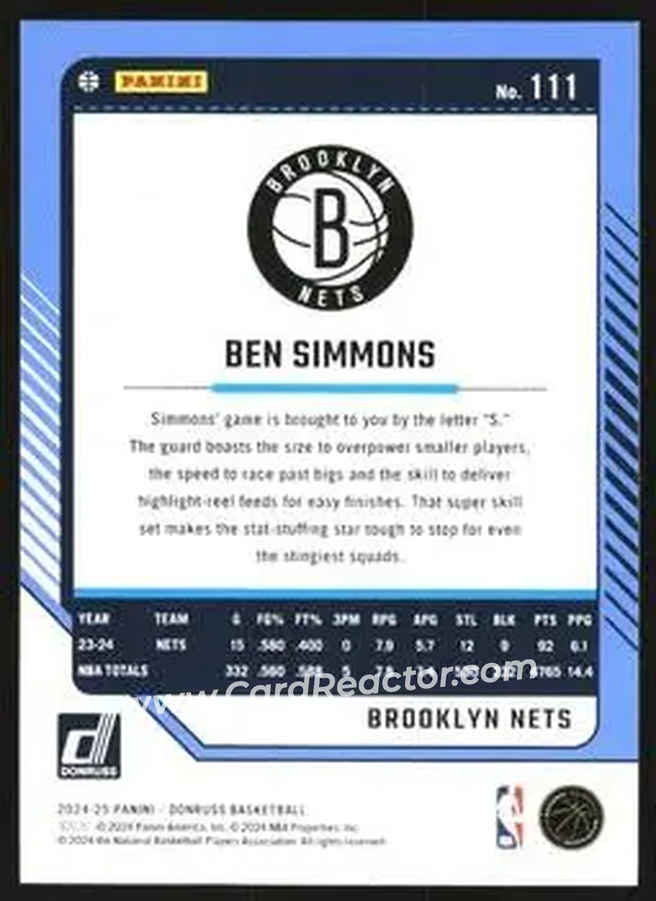 Back of Ben Simmons