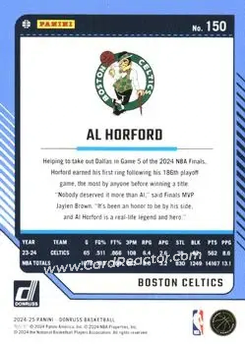 Back of Al Horford