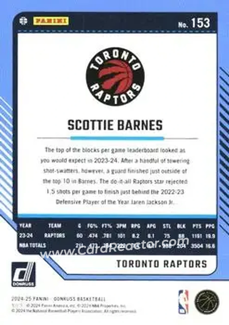 Back of Scottie Barnes