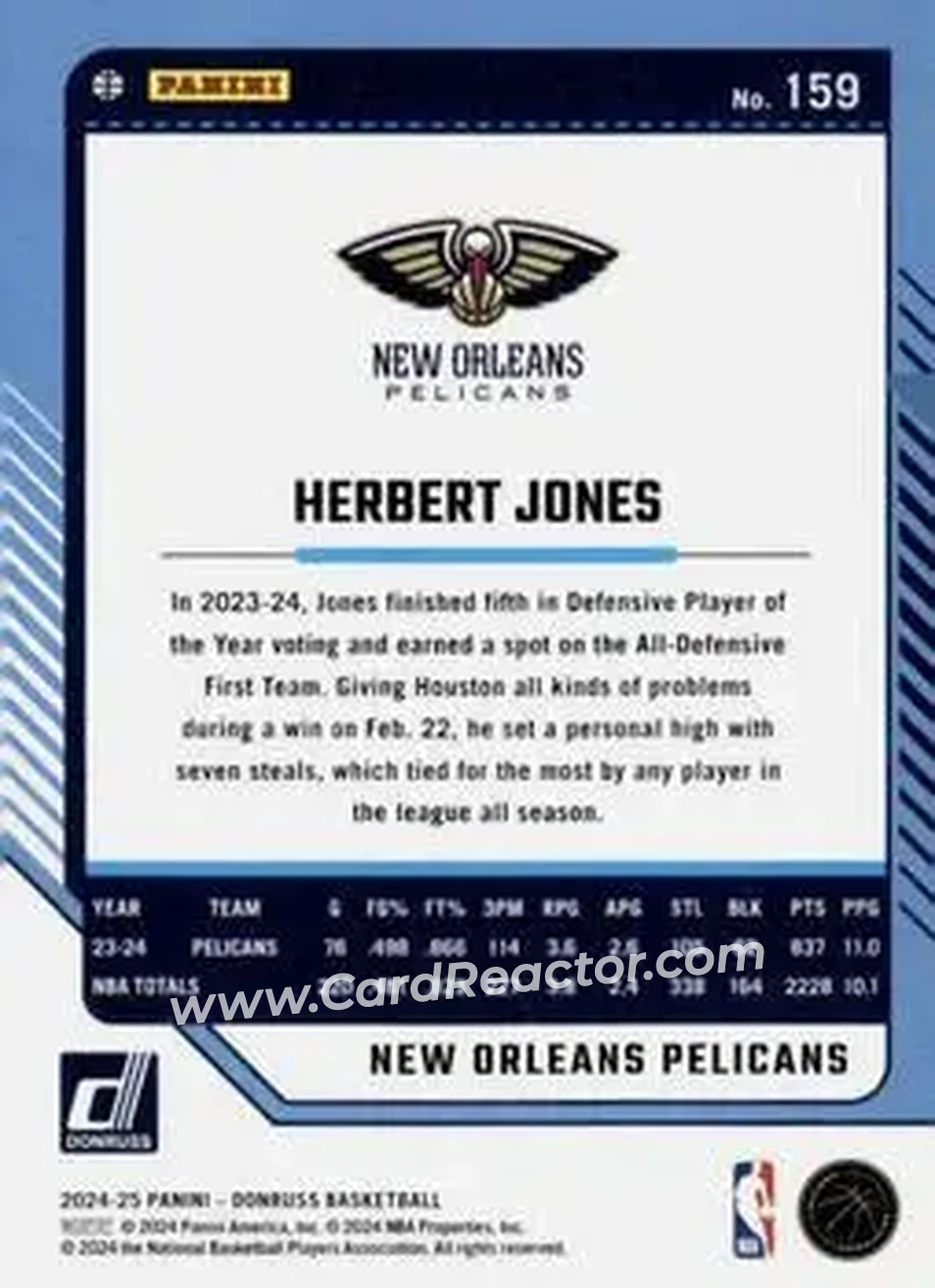 Back of Herbert Jones
