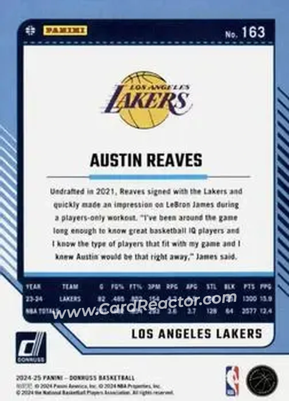 Back of Austin Reaves
